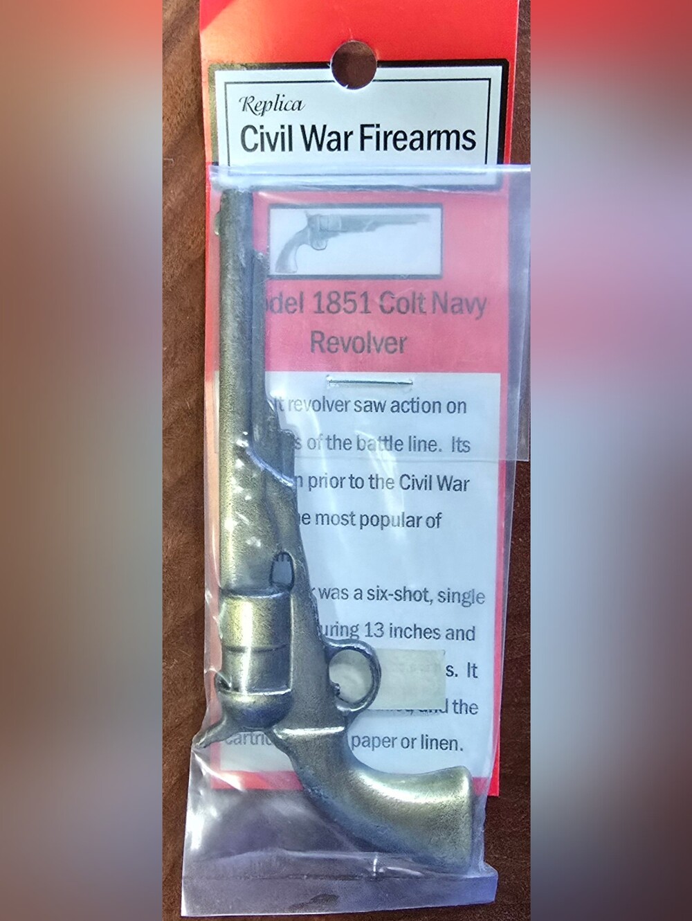 NWT Miniature 1851 Colt Navy Revolver Civil War Replica Collectible Sealed